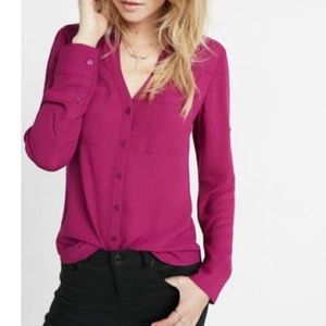 Express portofino shirt in magenta